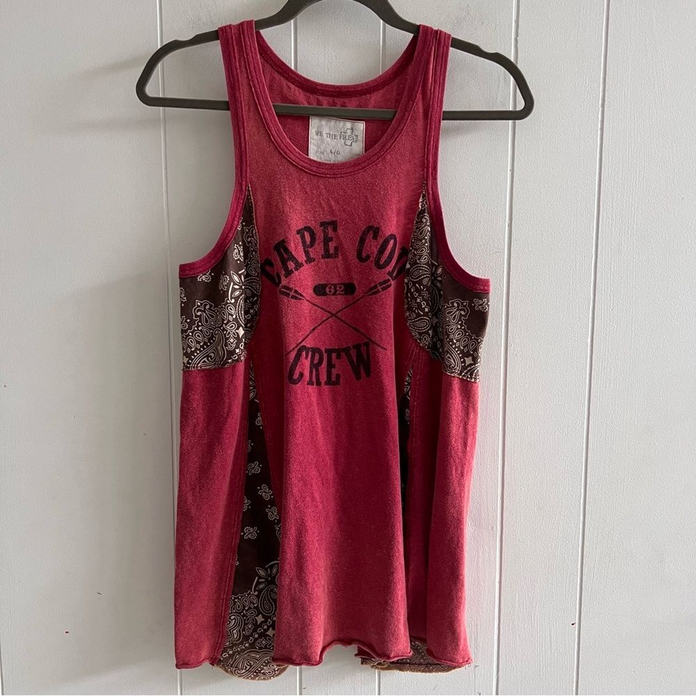 We The Free Red Sleeveless Top